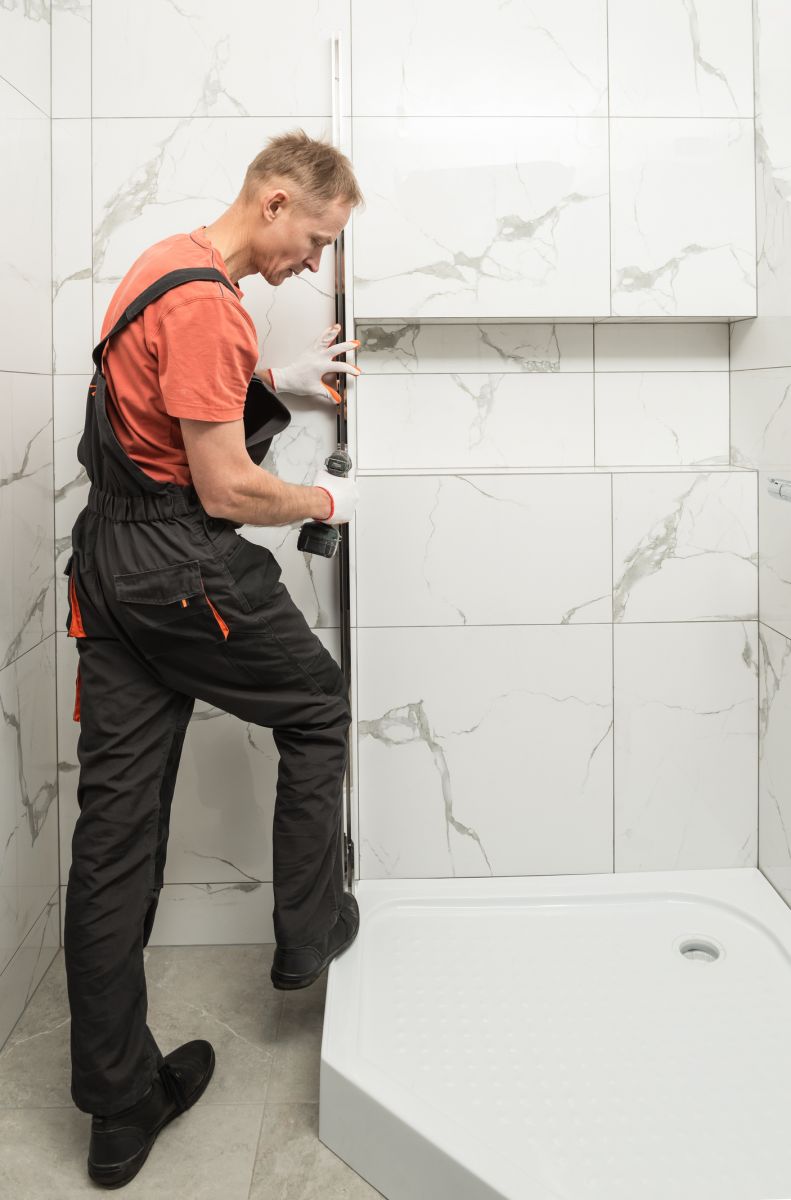 Spacious Shower Enclosure